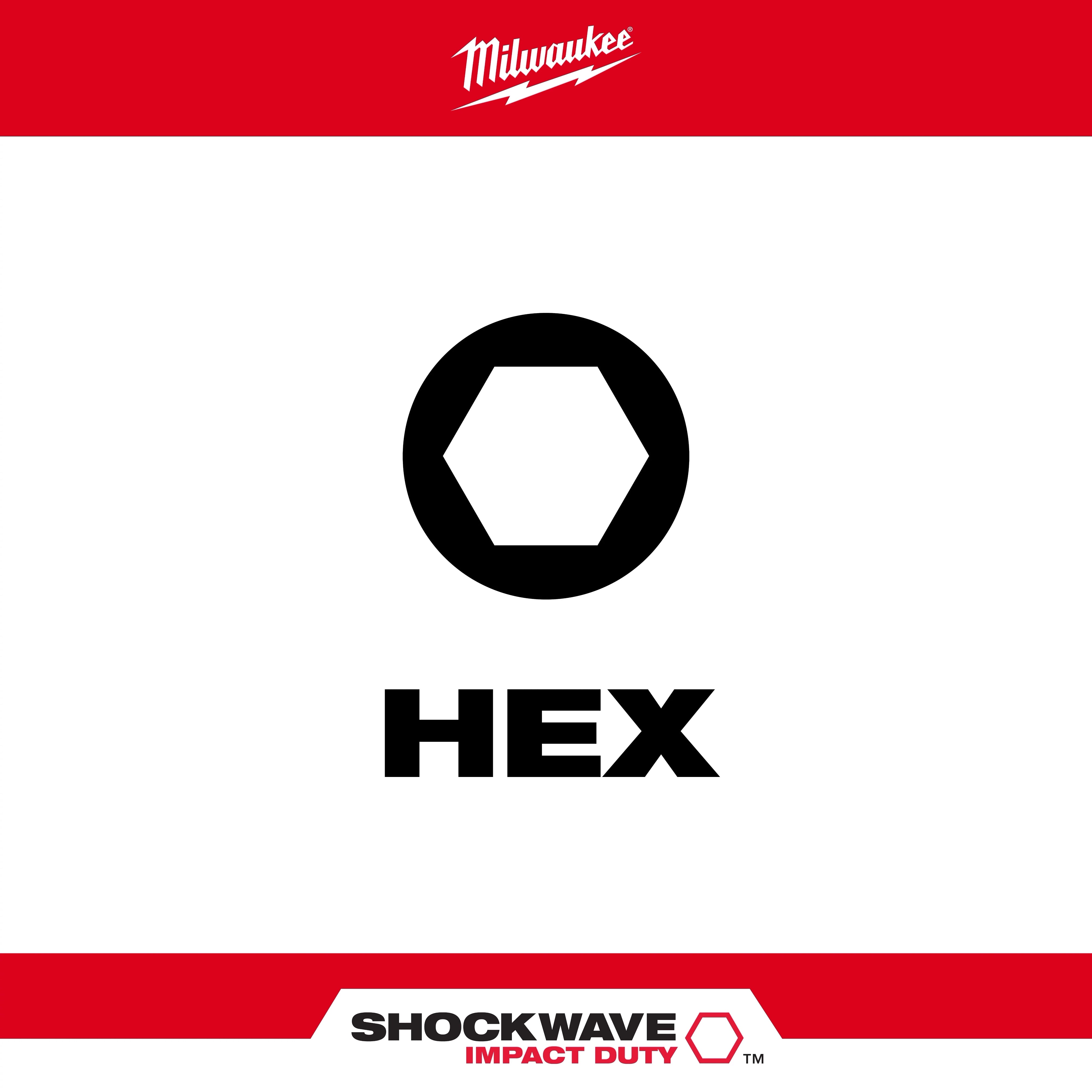 Milwaukee Ensemble de 9 pièces SHOCKWAVE™ Impact Duty – Forets à insert hexagonal 1" 48-32-4616