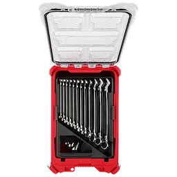 Milwaukee Ensemble de 15 pièces de clés mixtes métriques avec organiseur compact PACKOUT™ 48-22-9483