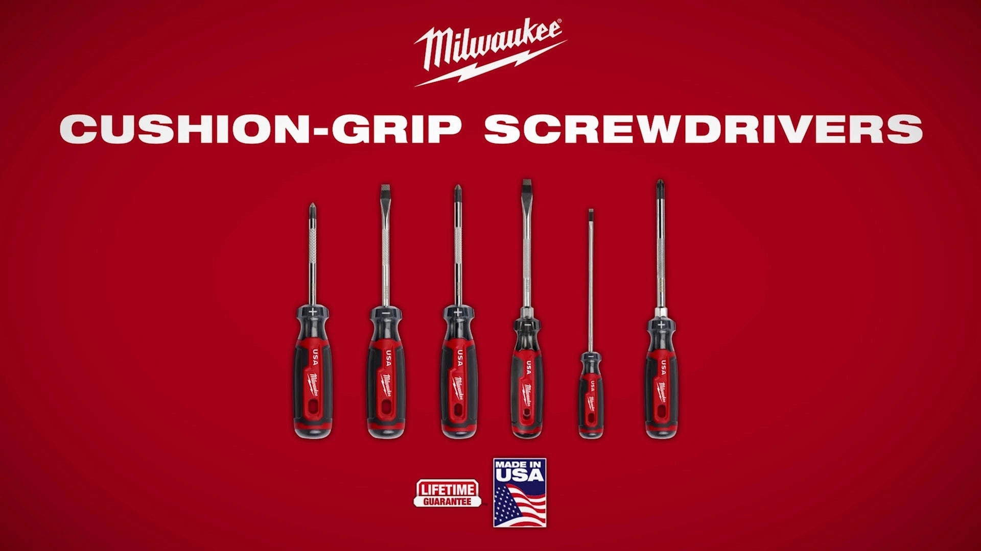 Milwaukee 5PC Dipped Grip Cutting Pliers & Cushion Grip Screwdrivers Set (USA) MT500-5