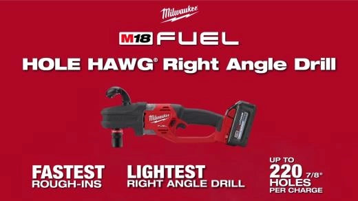 Milwaukee M18 FUEL™ HOLE HAWG® Right Angle Drill w/ QUIK-LOK™ (Tool Only) 2808-20