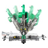 Metabo Scie à onglet à double biseau coulissante 10 po avec pointeur laser | Metabo HPT C10FSHS C10FSHS