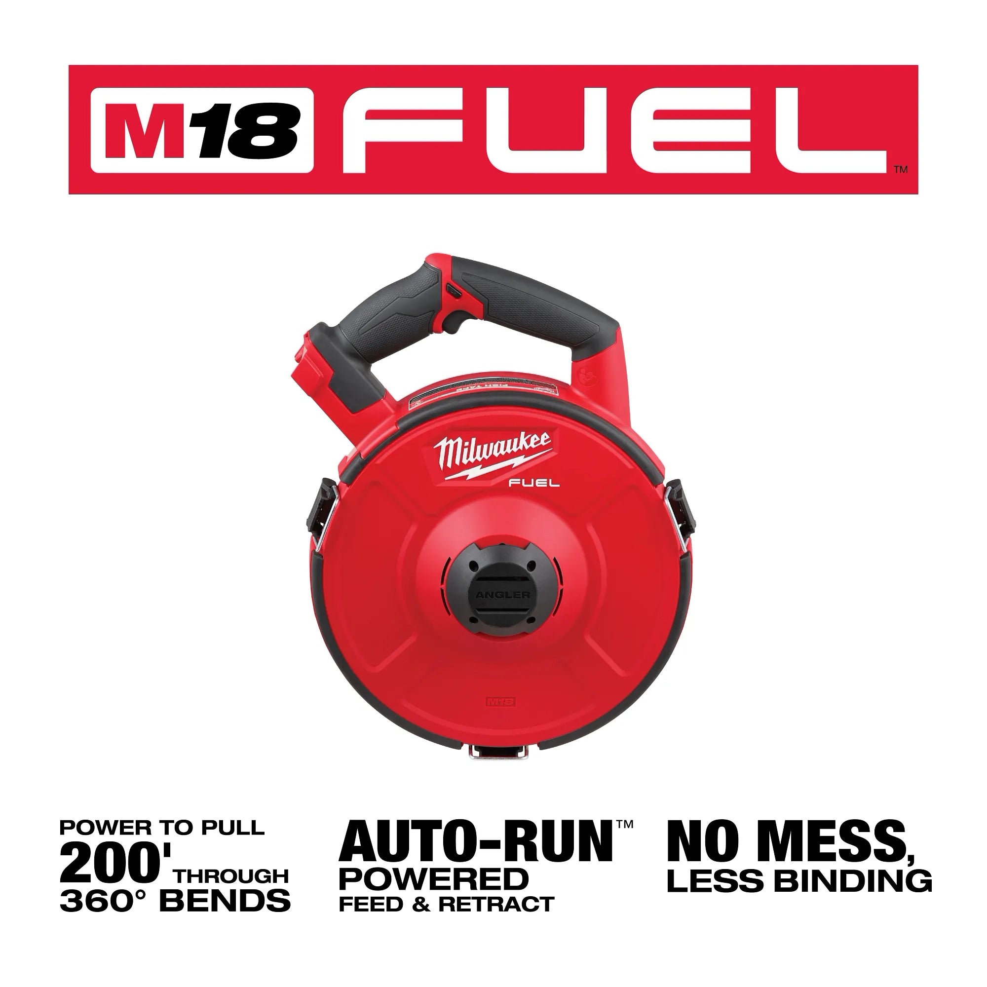 Milwaukee Base motorisée M18 FUEL™ ANGLER™ pour tirage de ruban de tirage (outil uniquement) 2873-20
