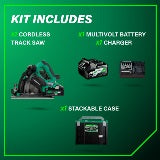 Metabo HPT Kit de scie à rail 6‑1/2" sans fil 36 V MultiVolt™ | Metabo HPT C3606DPA C3606DPA