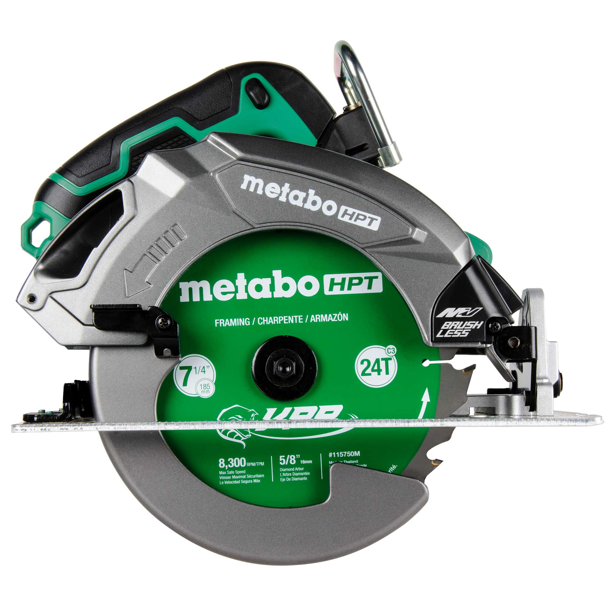 Metabo HPT Scie circulaire 7-1/4" 36 V MultiVolt™ avec technologie Torque Boost | Metabo HPT C3607DB C3607DB