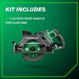 Metabo HPT Scie Circulaire à Poignée Arrière 7‑1/4 po" 36V MultiVolt (Corps d'Outil Seulement) | Metabo HPT C3607DWAQ4 C3607DWAQ4