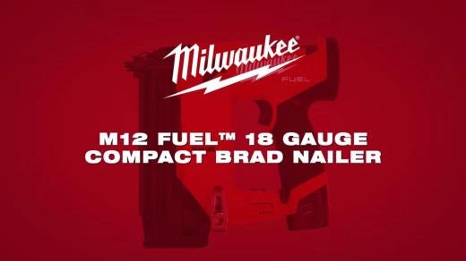 Milwaukee Cloueuse à agrafes compacte 18 gauge M12 FUEL™ 2541-20