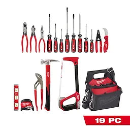 Milwaukee Kit de 19 outils à main pour électricien 48-22-0147