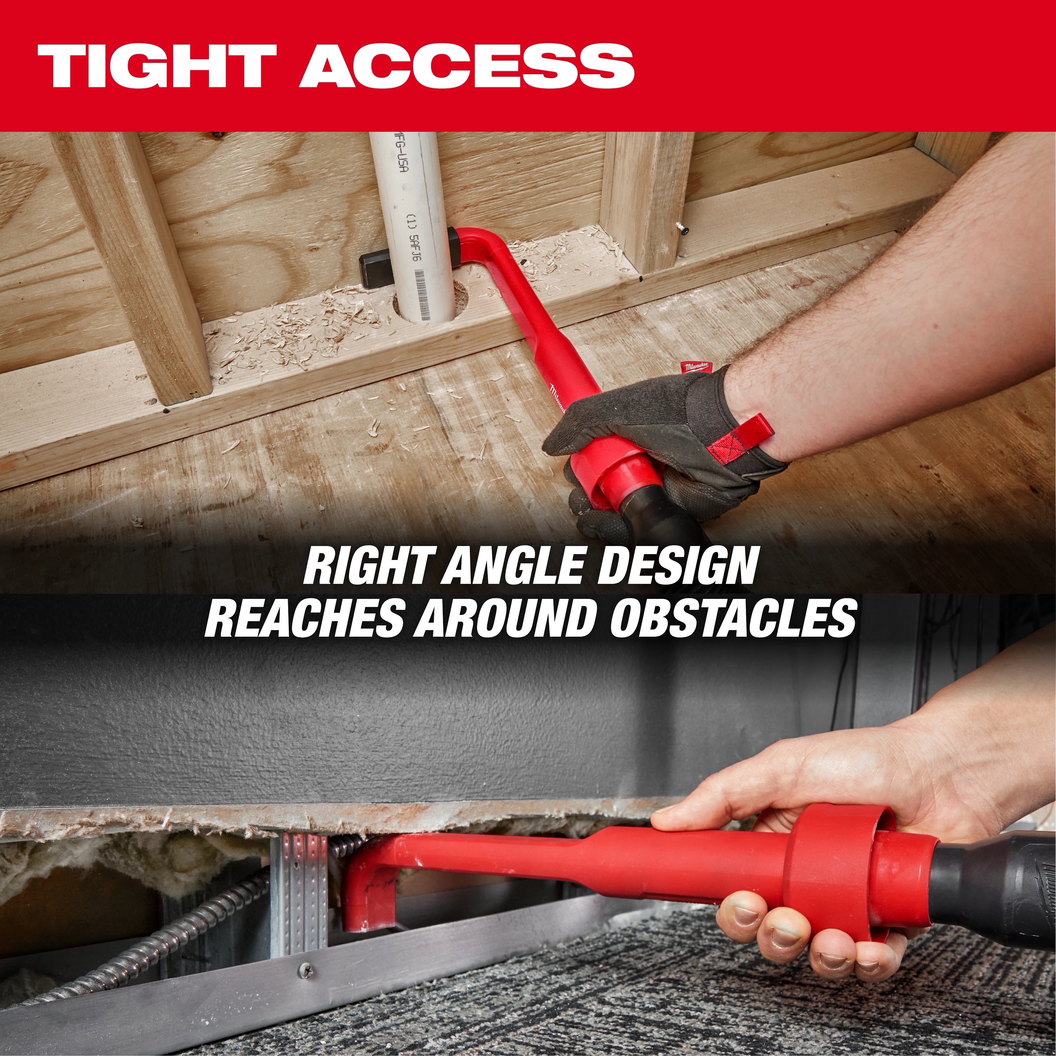 Milwaukee Outil de nettoyage à angle droit 4‑en‑1 AIR‑TIP™ 49-90-2026