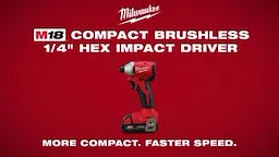Milwaukee M18™ Perceuse à chocs compacte sans balais ¼\" Hex 3650-20