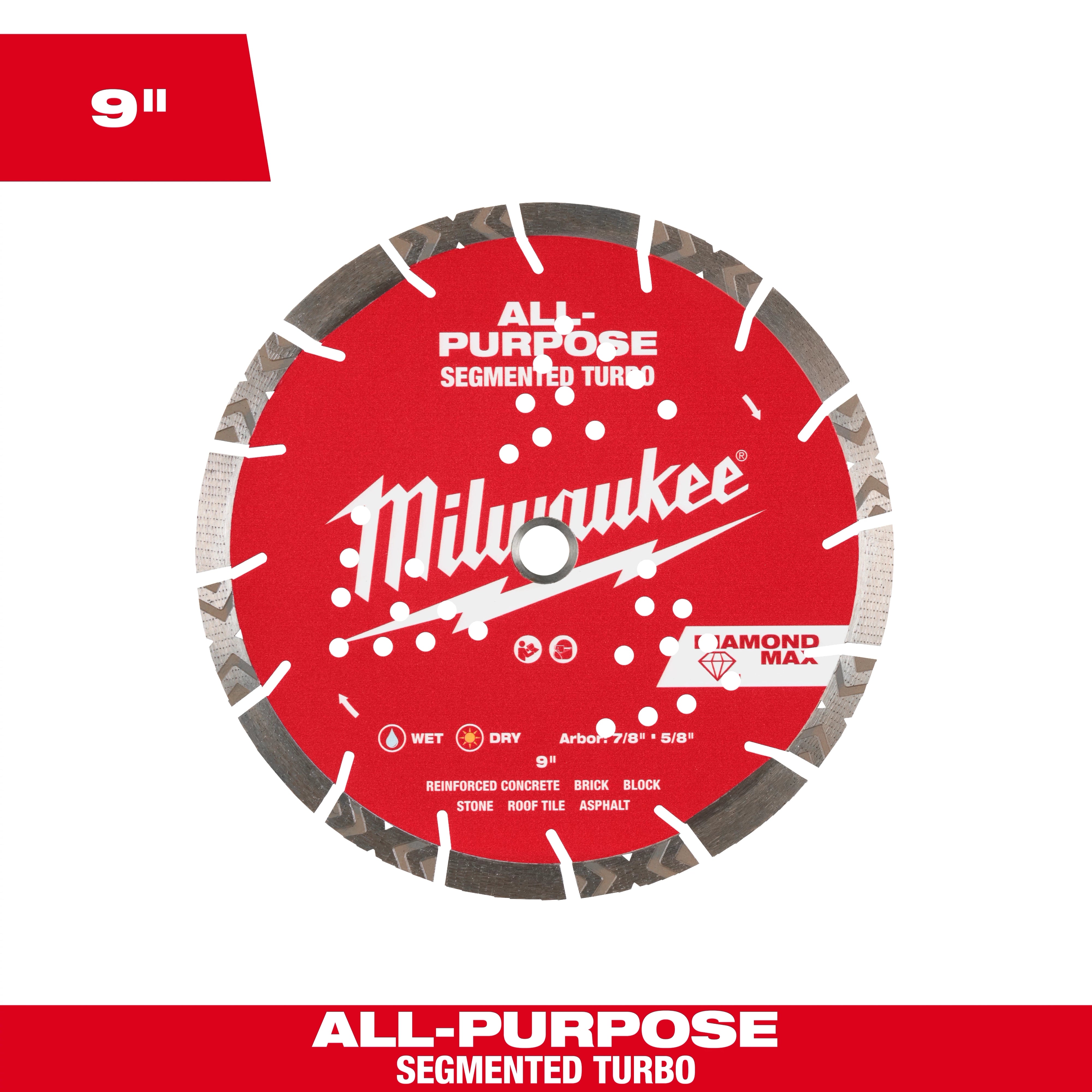 Milwaukee DIAMOND MAX™ Segmented Turbo All-Purpose Blade 49-93-7140