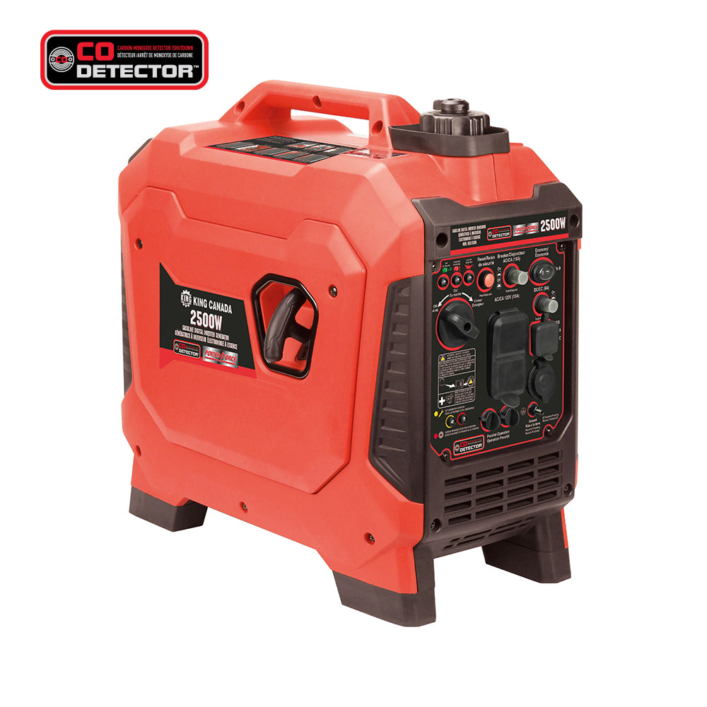 King Canada 2500W GASOLINE DIGITAL INVERTER GENERATOR KCG-2500I