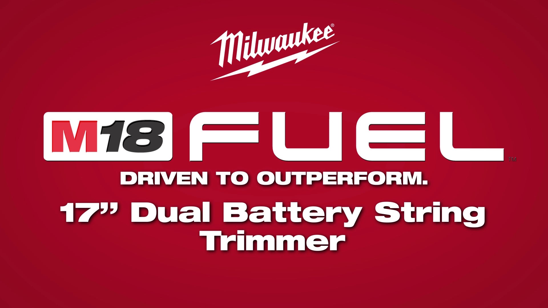 Milwaukee Tondeuse à fil M18 FUEL™ 17" Double batterie 3006-20