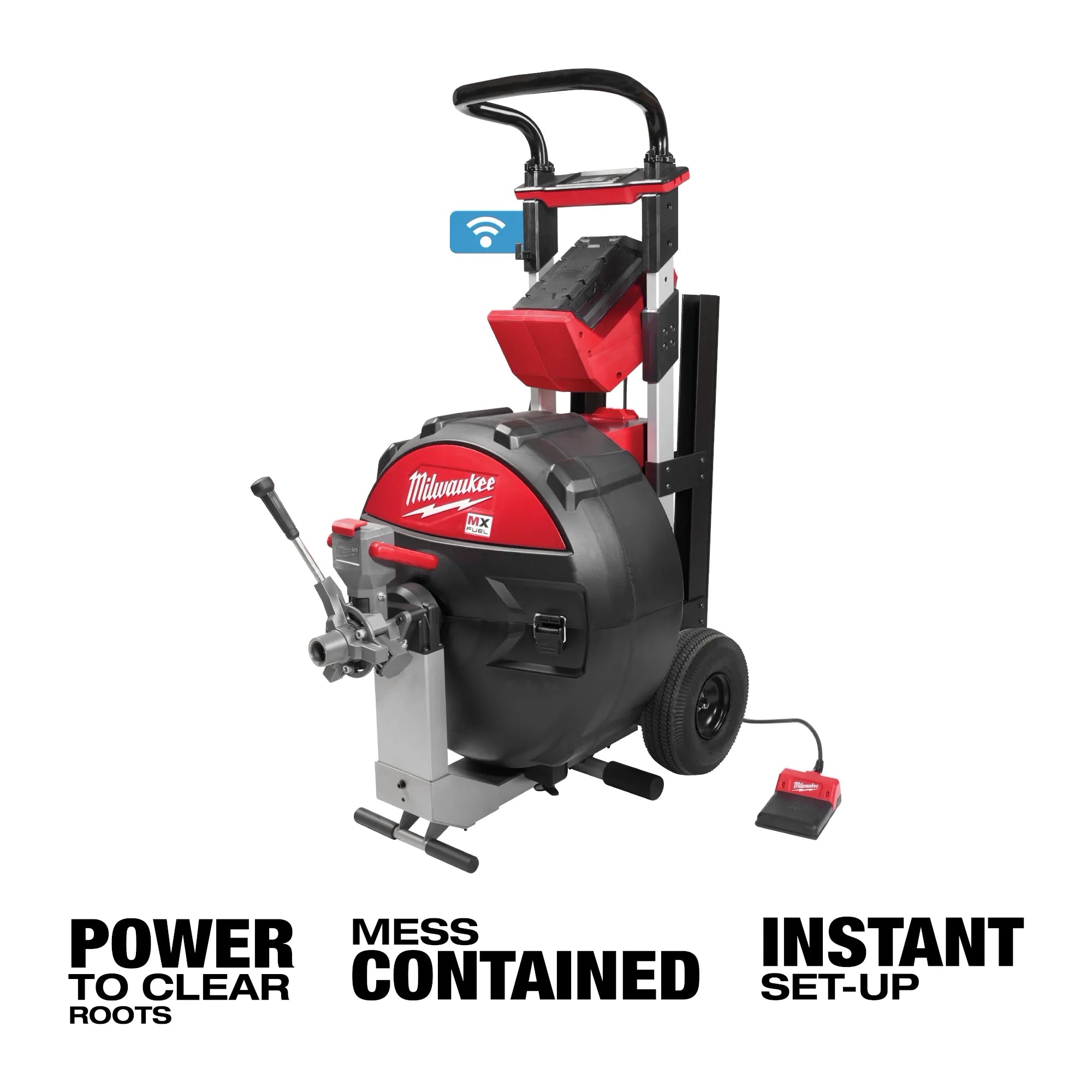Milwaukee Machine à tambour d'égout MX FUEL™ pour câble 5/8" - ¾" Kit MXF500-1CP