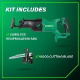 Metabo HPT Scie sabre sans fil MultiVolt™ 18 V (corps d'outil uniquement) | Metabo HPT CR18DBQ4 CR18DBQ4