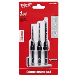 Milwaukee 4 Pc Countersink Drill Bit Set 48-13-5003