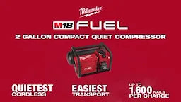 Milwaukee Compresseur compact silencieux 2 gallons M18 FUEL™ 2840-20