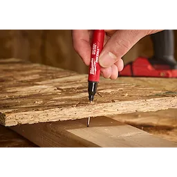 Milwaukee INKZALL™ Marqueur de chantier noir 2EN1 à portée profonde ultra fin 48-22-3152