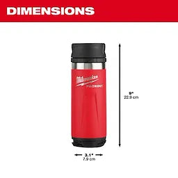 Milwaukee Bouteille isolée PACKOUT™ 18 oz avec couvercle à bec verseur 48-22-8395R