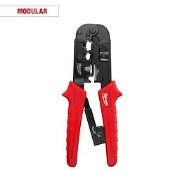 Milwaukee Pince à sertir modulaire à cliquet et dénudeuse 48-22-3076