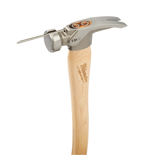 Milwaukee Marteau de Charpente à Manche en Hickory 19 oz Face Lisse 48-22-9519