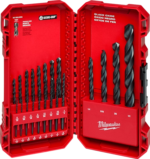 Milwaukee THUNDERBOLT® Jeu de Forets à Oxyde Noir - 21 pièces 48-89-2801
