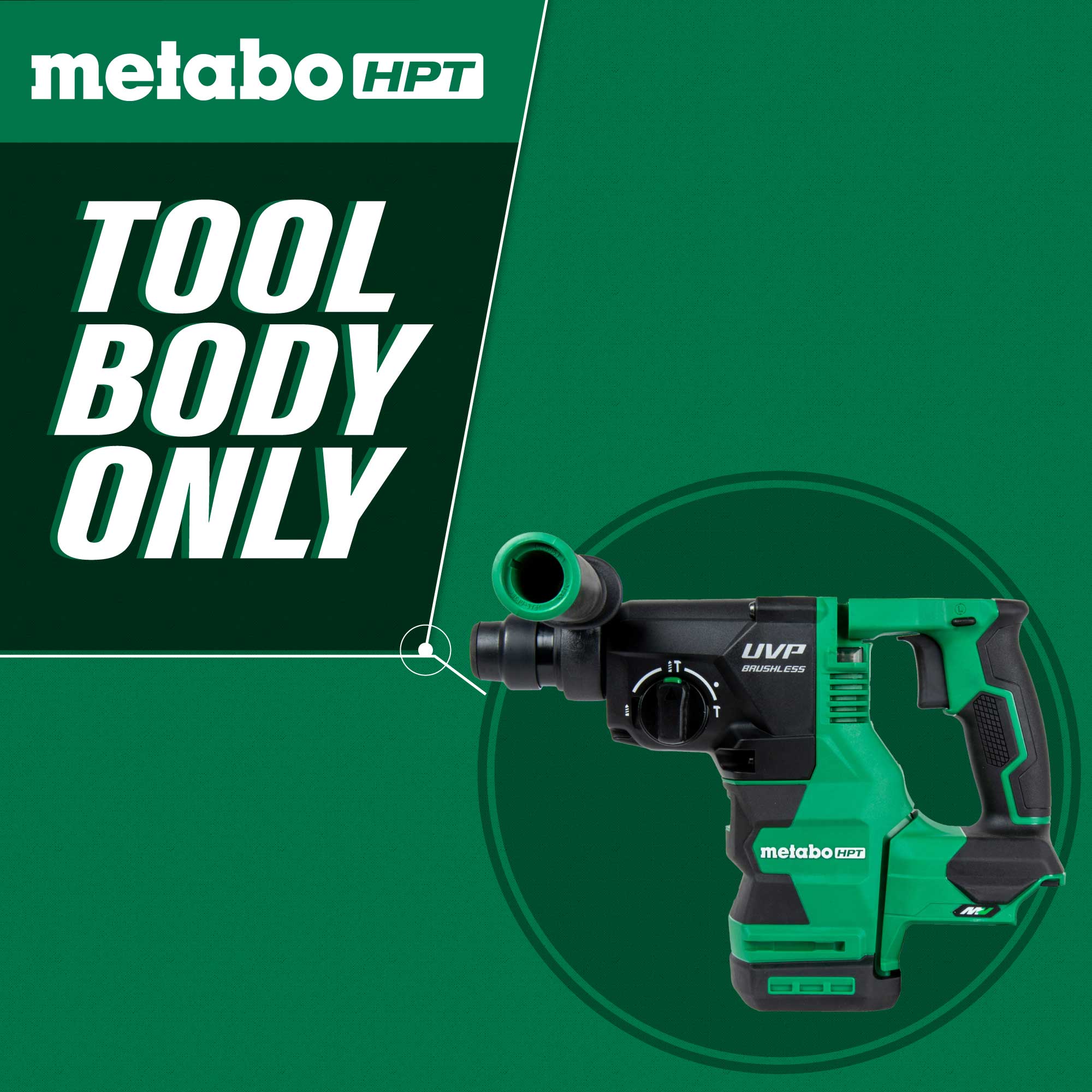 Metabo HPT Marteau perforateur SDS Plus 1-1/8" 36 V MultiVolt™ avec UVP (corps d'outil uniquement) | Metabo HPT DH3628DAQ4 DH3628DAQ4