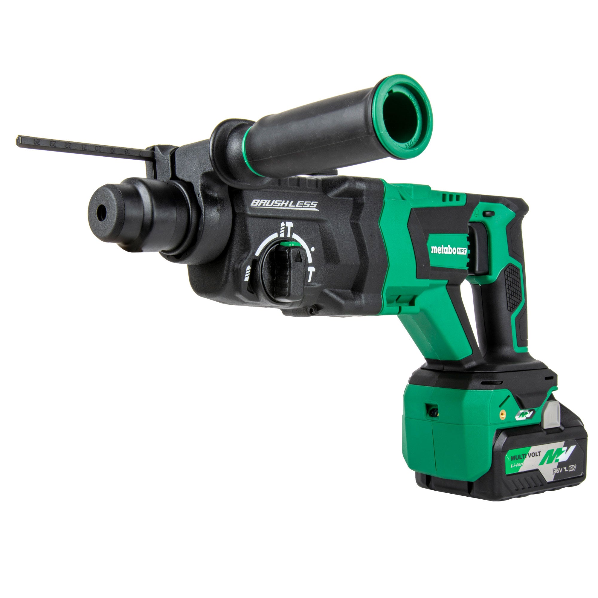 Metabo HPT 36V MultiVolt™ Brushless 1-1/8" SDS Plus D-Handle Rotary Hammer DH3628DD