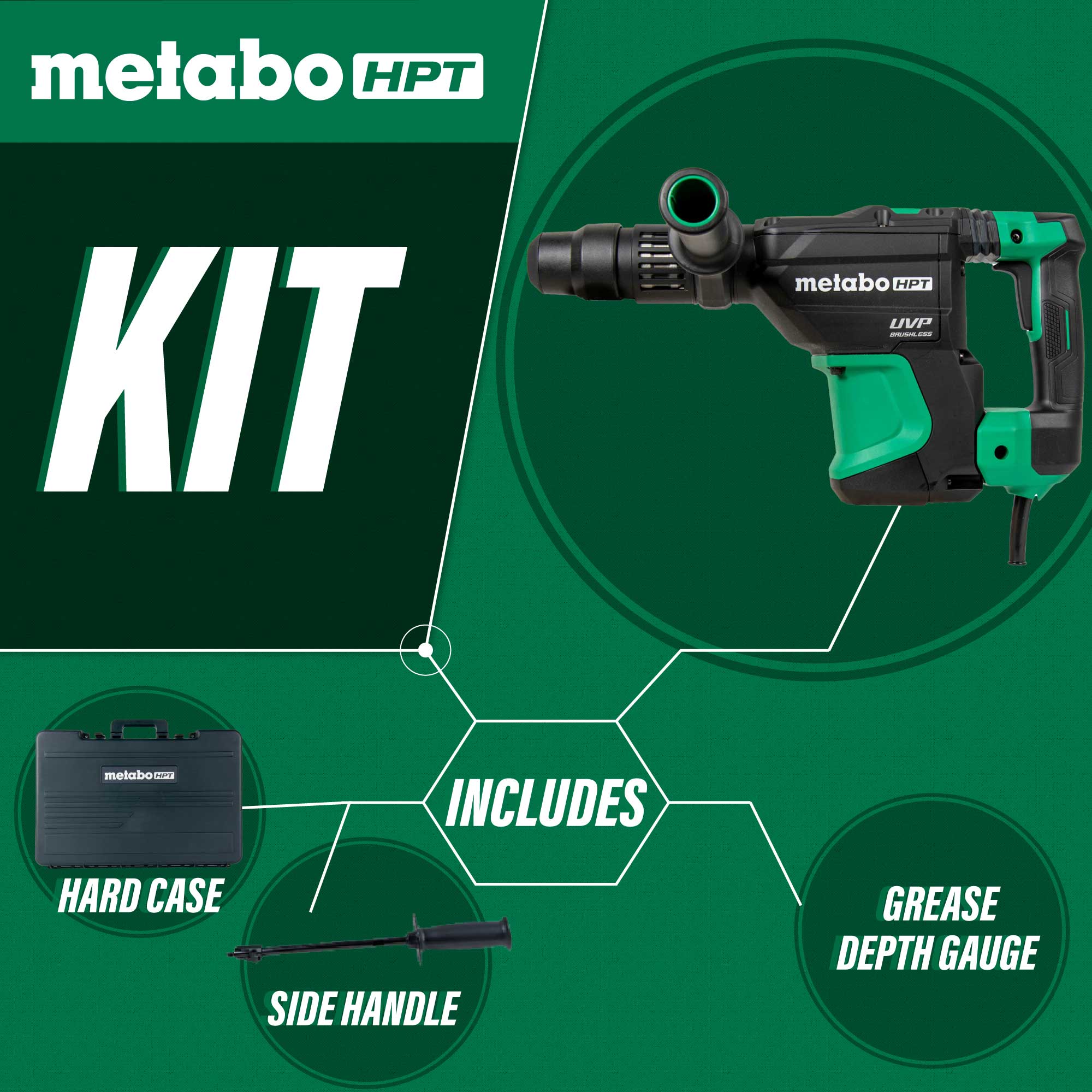 Metabo HPT 1-9/16" SDS Max Rotary Hammer DH40MEY2