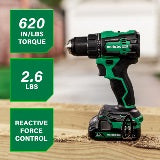Metabo Metabo HPT DS18DEX – Kit de perceuse/visseuse sans fil 1/2" 18 V MultiVolt™ à moteur brushless (2 × 2,0 Ah) DS18DEX