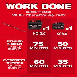 Milwaukee M18 FUEL™ Pole Articulating Hedge Trimmer Kit 3012-21
