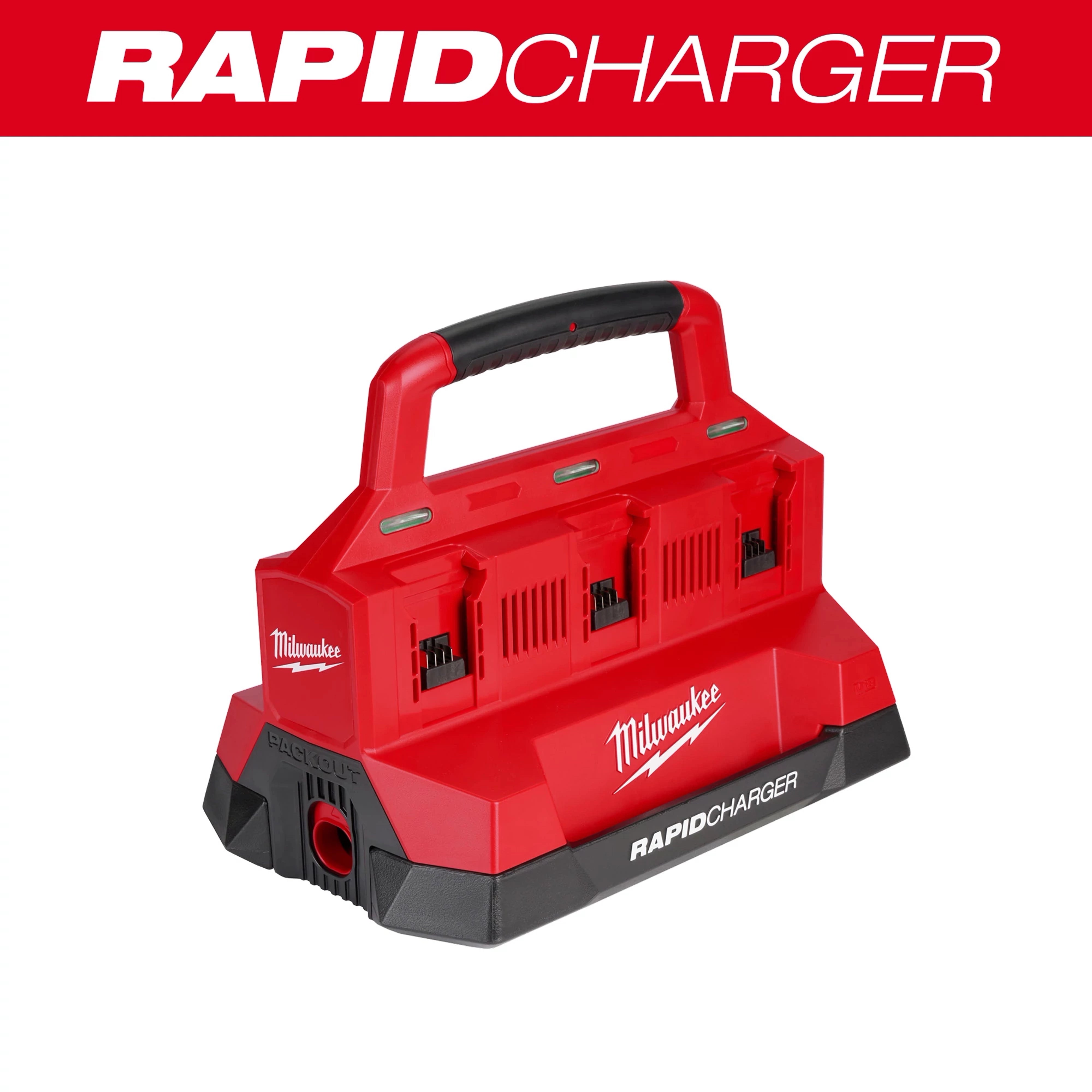 Milwaukee Chargeur Rapide à Six Baies M18™ avec Compatibilité PACKOUT™ 48-59-1809