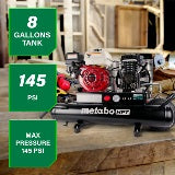 Metabo HPT 8 Gallon Gas Powered Wheeled Air Compressor EC2510E