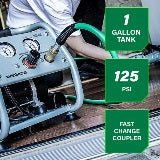 Metabo HPT Compresseur d'air portable 1 gallon sans huile et silencieux | Metabo HPT EC28M EC28M