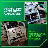 Metabo HPT Compresseur d'air portable 1 gallon sans huile et silencieux | Metabo HPT EC28M EC28M