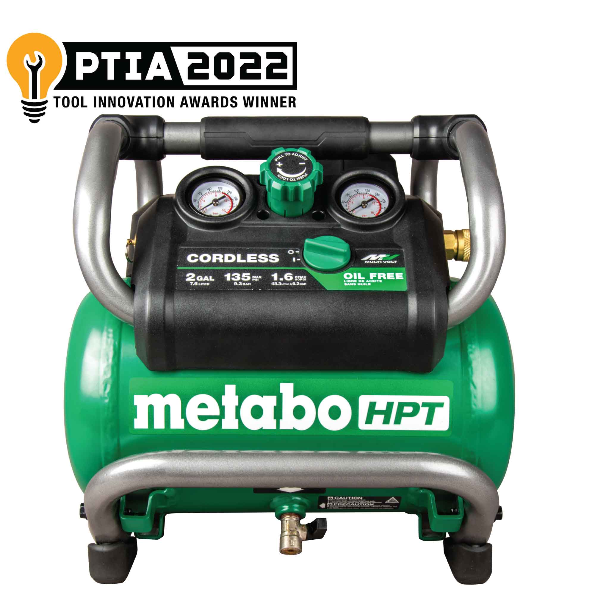 Metabo HPT 36V MultiVolt 2 Gallon Cordless Air Compressor (Tool Body Only) EC36DAQ4