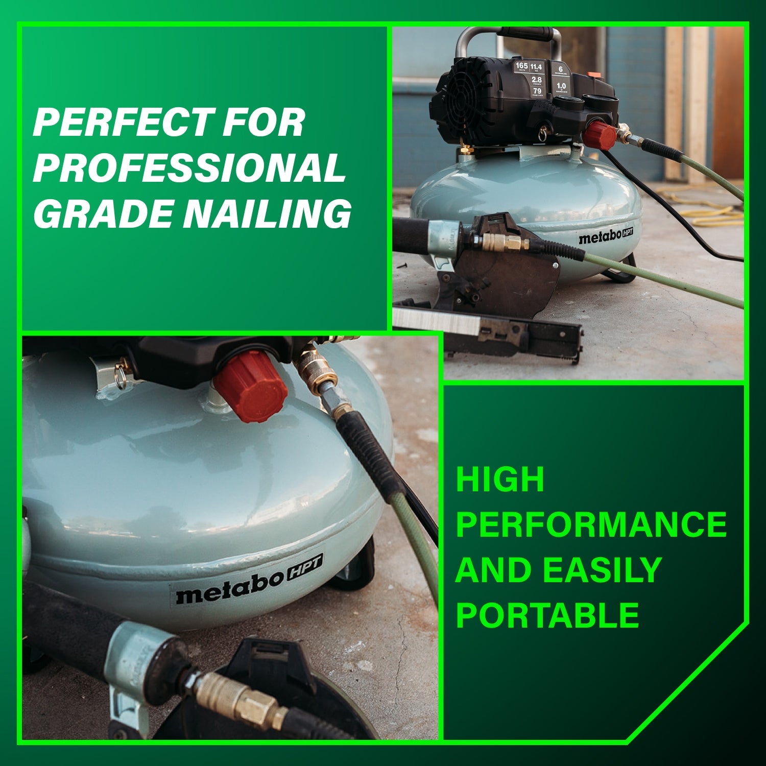 Metabo HPT 6-Gallon 165PSI Pancake Compressor EC711S