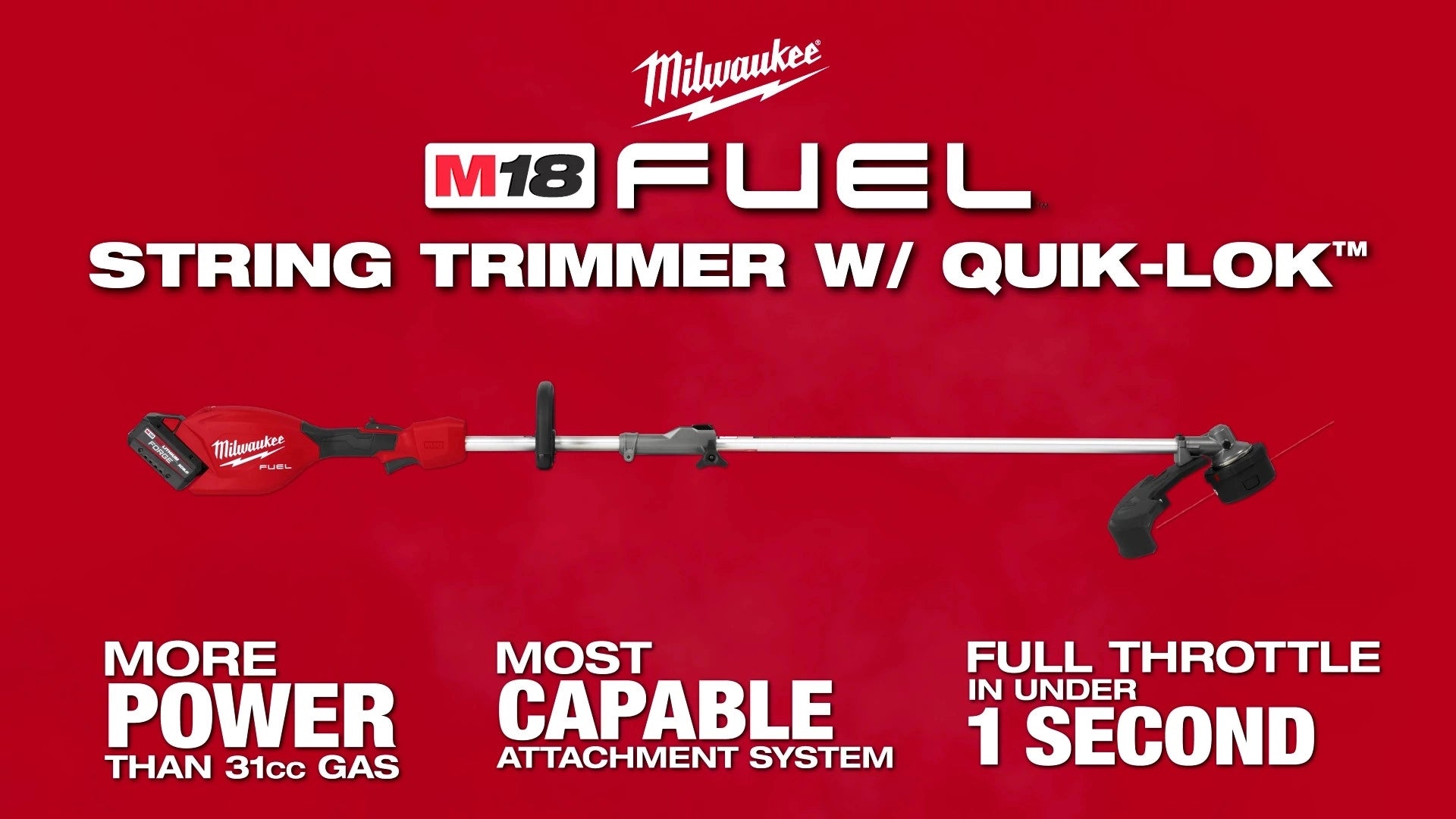 Milwaukee M18 FUEL™ String Trimmer w/ QUIK-LOK™ Kit 3016-21ST