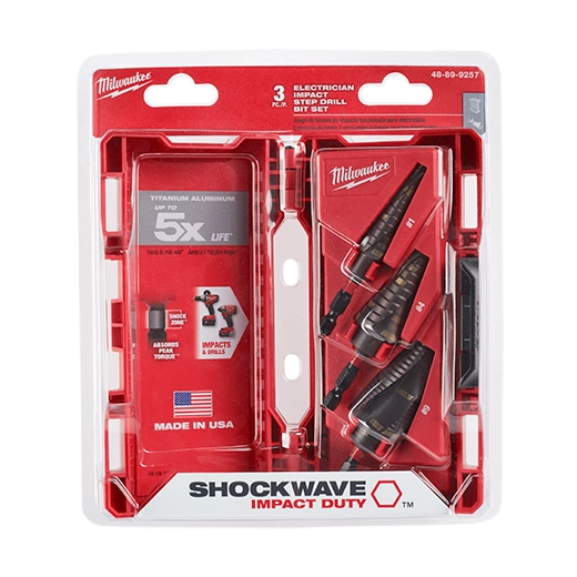 Milwaukee Kit électrique SHOCKWAVE™ Impact Duty™ (#1, #4, #9) 48-89-9257