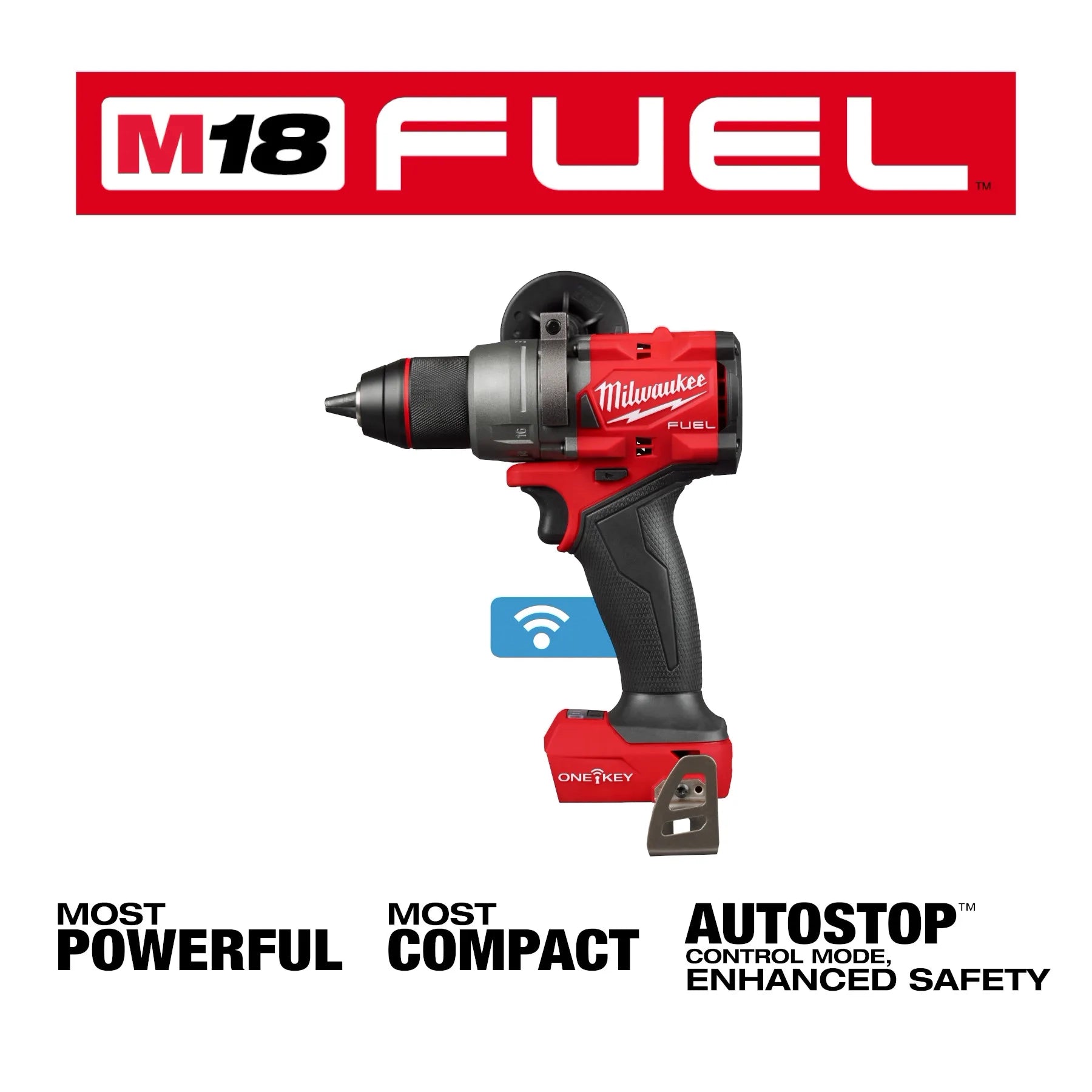 Milwaukee M18 FUEL™ Perceuse/Visseuse à percussion ½” avec ONE-KEY™ 2906-20