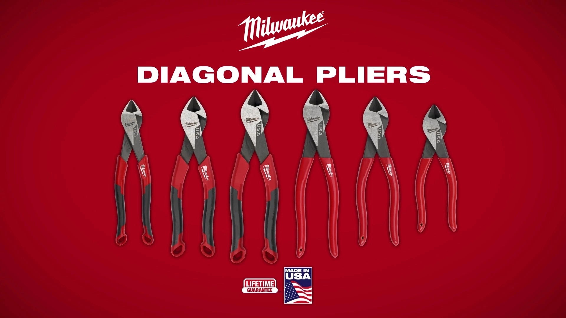 Milwaukee 5PC Dipped Grip Cutting Pliers & Cushion Grip Screwdrivers Set (USA) MT500-5