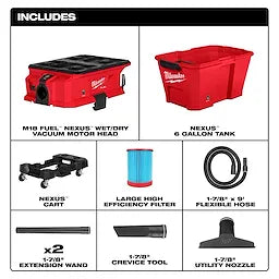 Milwaukee Aspirateur humide/sec M18 FUEL™ NEXUS™ 6 Gallon, compatible PACKOUT™ 0915-20