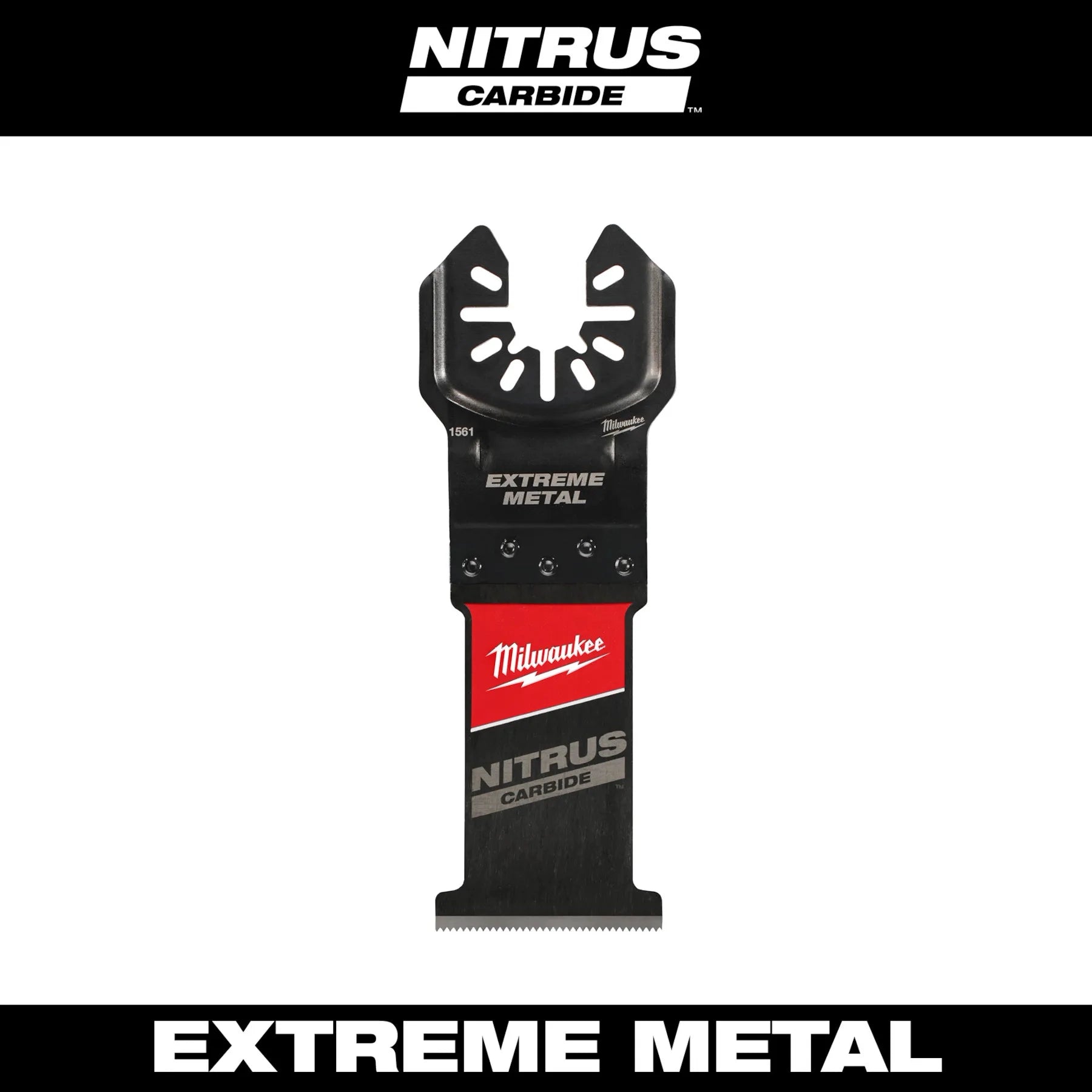 Milwaukee Lames à scie oscillante universelles NITRUS™ Carbide Extreme Metal à montage universel OPEN-LOK™ 49-25-1563