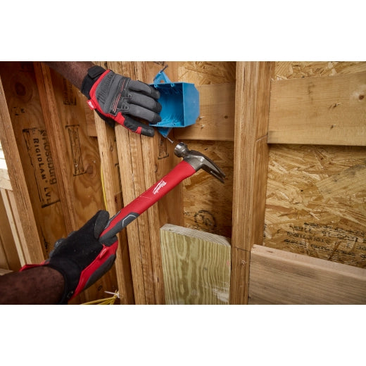 Milwaukee 21oz Milled Face Poly/Fiberglass Handle Hammer 48-22-9320