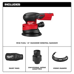 Milwaukee Ponceuse orbitale aléatoire 5" M18 FUEL™ 2837-20