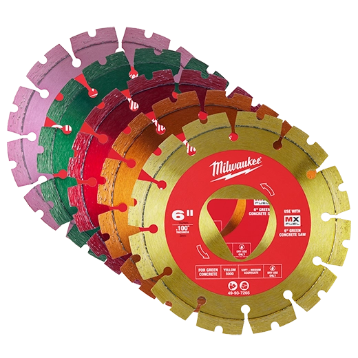 Milwaukee Lame diamantée violette 6” x .100” pour béton vert 49-93-7263