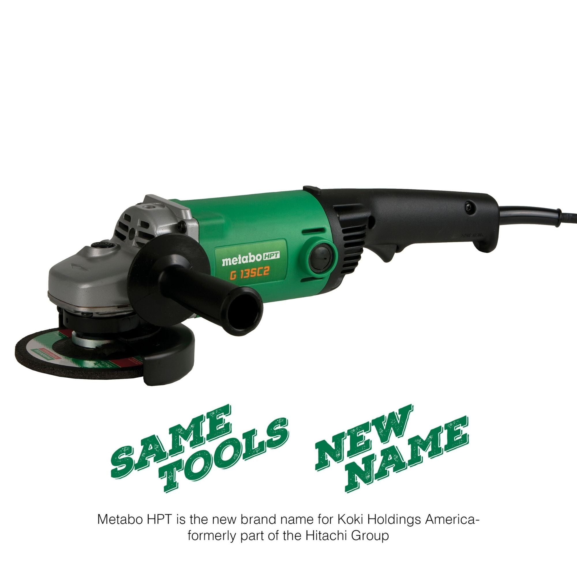 Metabo Meuleuse d'angle 5 po 11 A avec poignée arrière et gâchette non verrouillable | Metabo HPT G13SC2Q9 G13SC2Q9