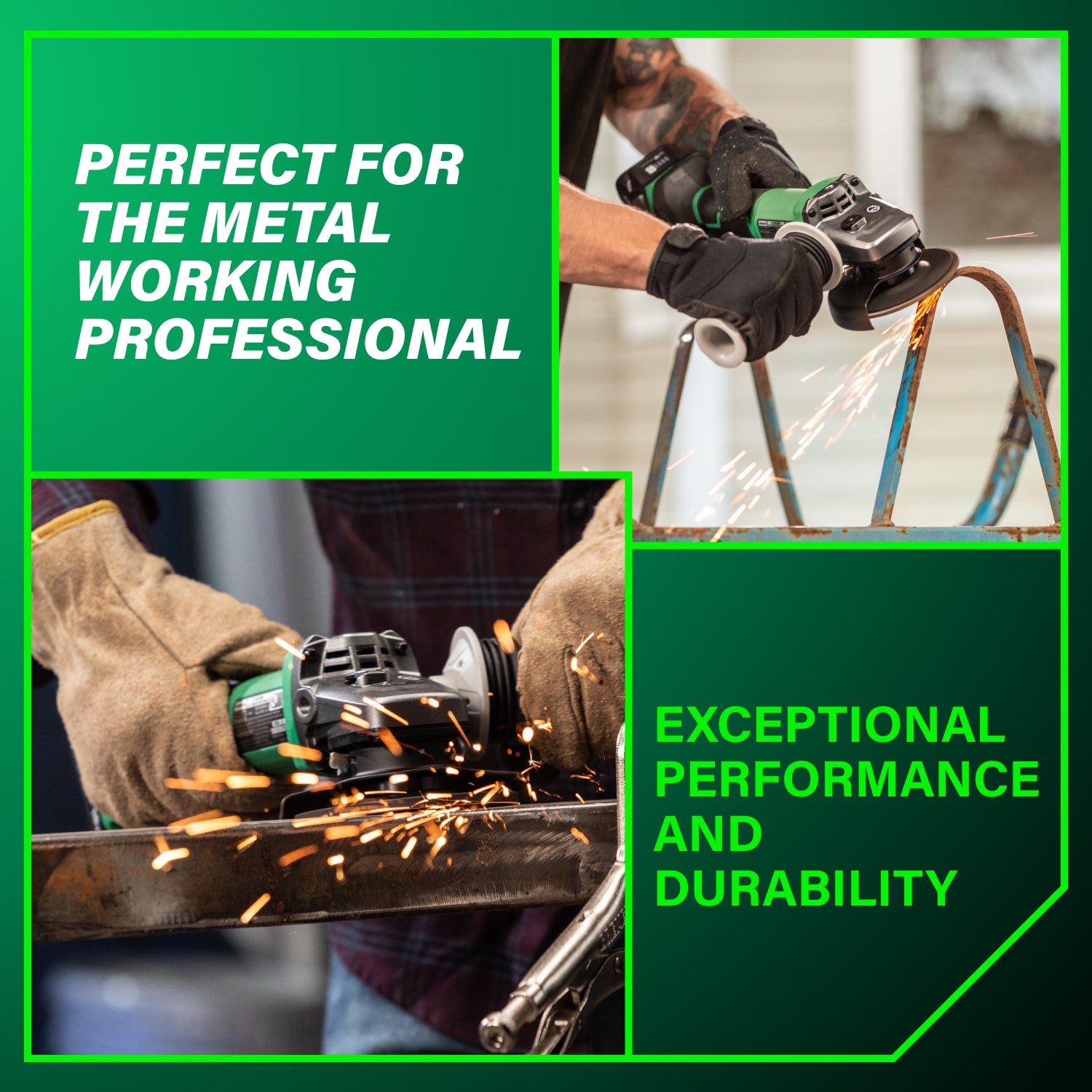 Metabo HPT Meuleuse d'angle à glissière 4‑1/2 pouce 18V | Metabo HPT G18DSL2Q4 G18DSL2Q4