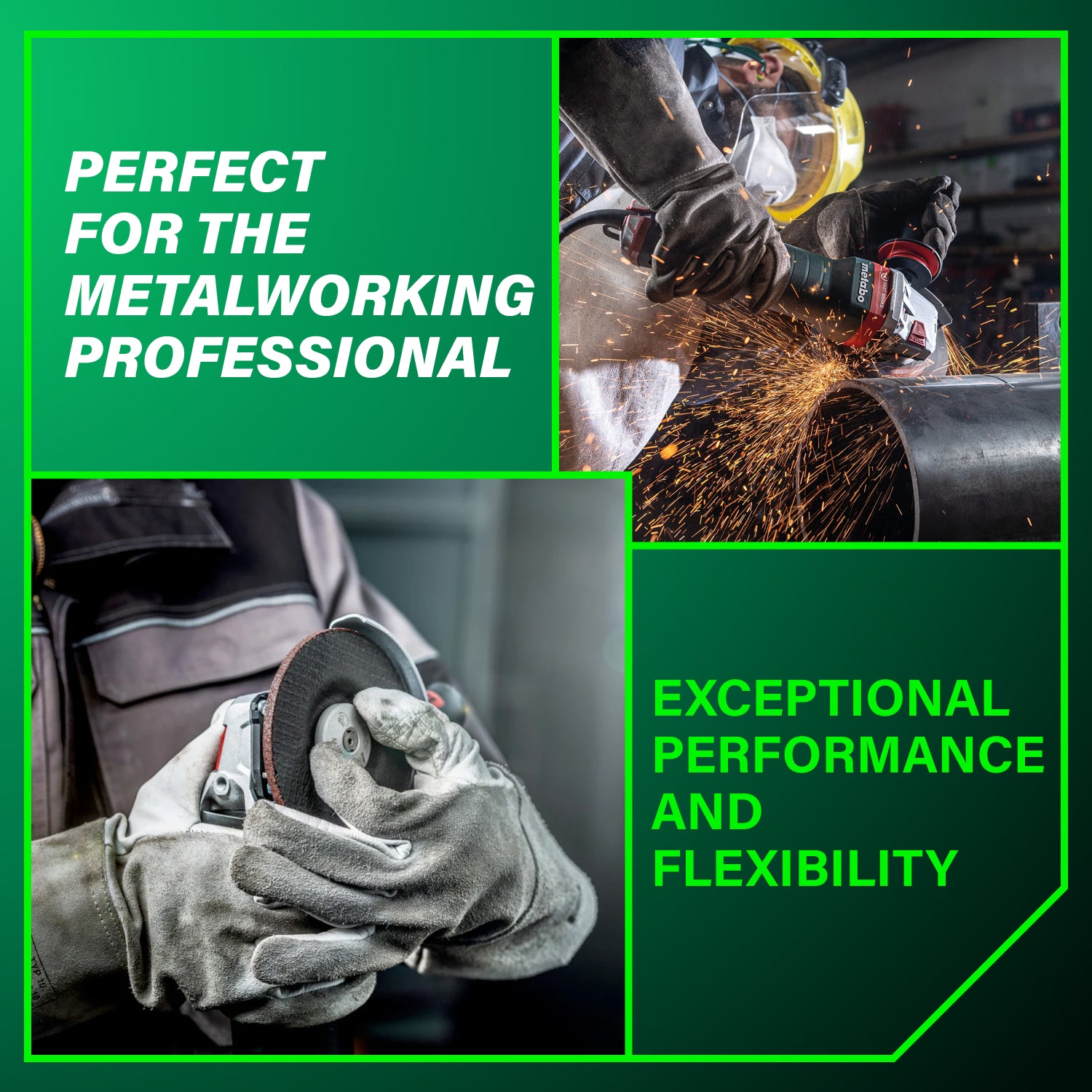 Metabo HPT Meuleuse d'angle sans fil 6" à vitesse variable avec interrupteur à palette, sans balais 36 V MultiVolt™ (corps uniquement) | Metabo HPT G3615DVFQ6 G3615DVFQ6