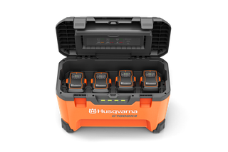 Husqvarna 40-C1000X4 Portable Four-Bay High-Power Battery Charger 970704803