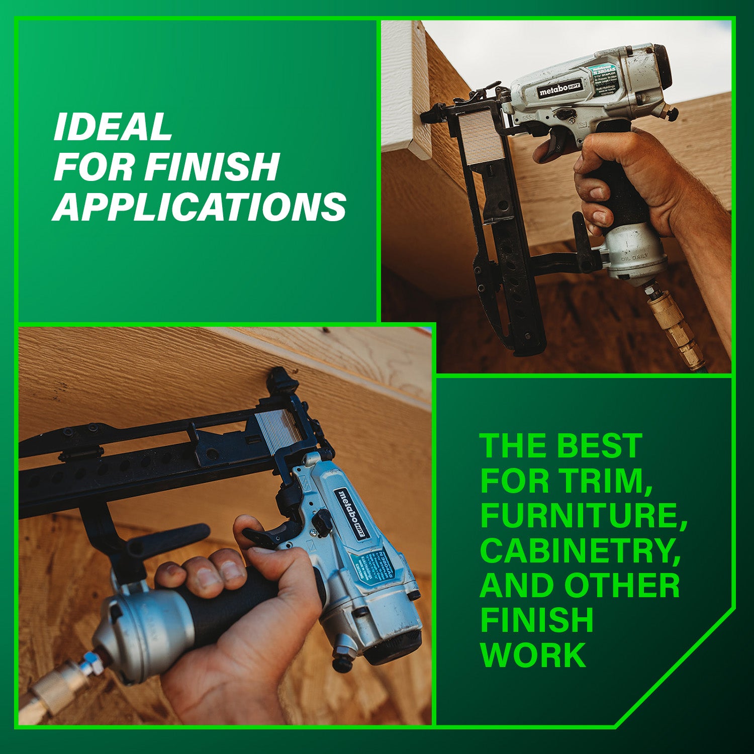 Metabo Agrafeuse de finition couronne étroite 18 gauge PRO | Metabo HPT N3804A5 N3804A5
